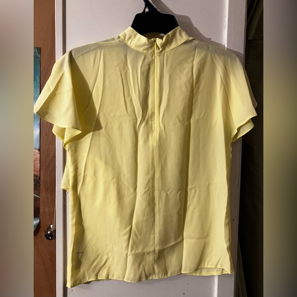 ASOS Yellow Ruffle Chiffon Blouse - Picture 2 of 4